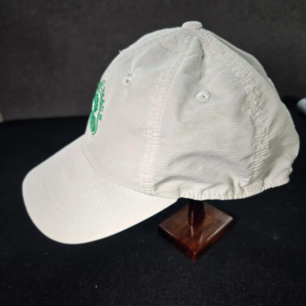 Pebble Beach American Needle Adjustable Golf Cap White California Republic Logo